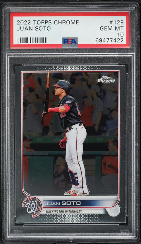 2022 Topps Now Juan Soto AUTO /99 #567A PSA 10 GEM MINT on