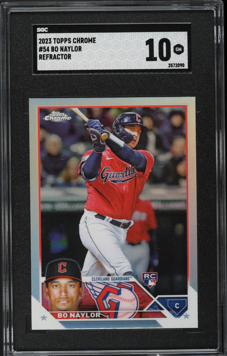 2023 Topps Chrome Refractor Bo Naylor ROOKIE #54 SGC 10 GEM MINT
