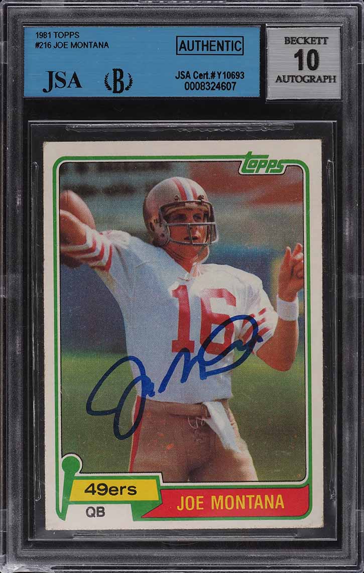 1981 Topps Football Joe Montana ROOKIE #216 PSA 9 MINT (PWCC