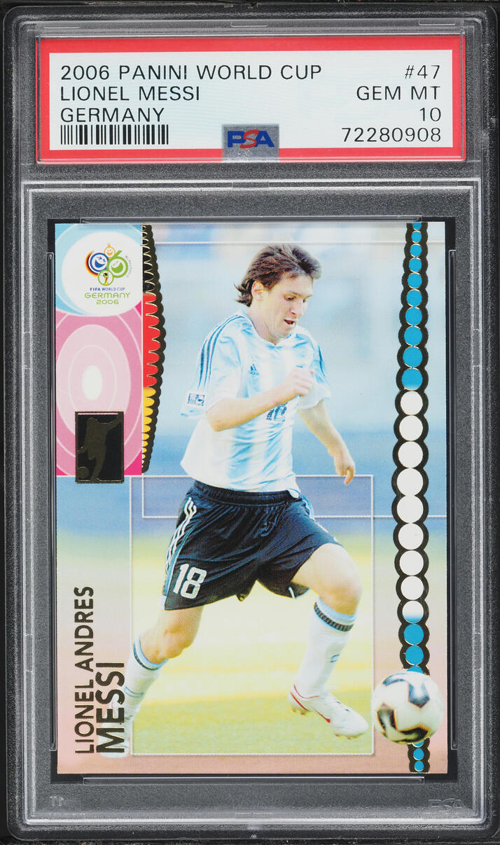 2006 Panini World Cup Germany Lionel Messi #47 PSA 10 GEM MINT