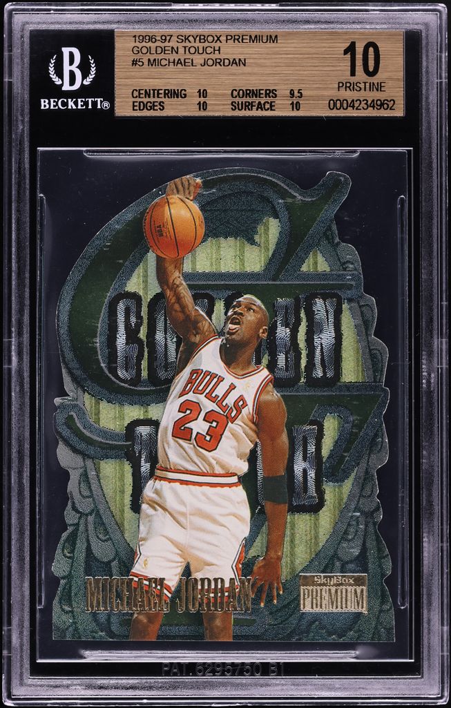 1996 Skybox Premium Golden Touch Michael Jordan #5 BGS 10 PRISTINE