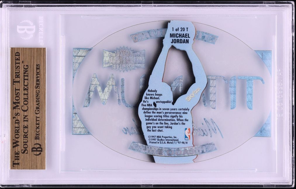 1997 Metal Universe Titanium Michael Jordan #1 BGS 10 PRISTINE