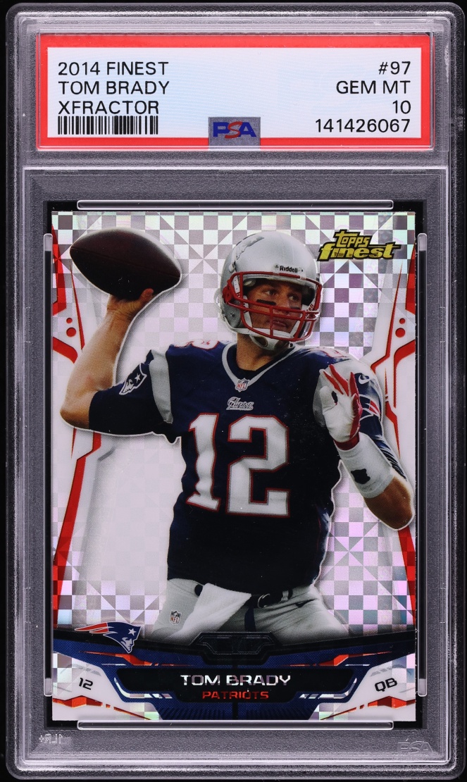 2014 Finest Xfractor Tom Brady #97 PSA 10 GEM MINT
