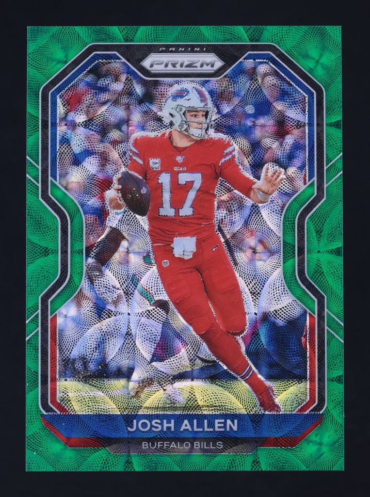 2020 Panini Prizm Green Scope Josh Allen /75 #1 MBA AUTH
