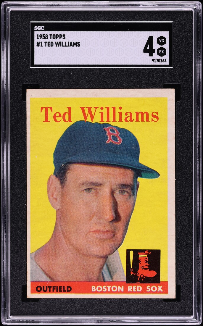 1958 Topps Ted Williams #1 SGC 4 VGEX
