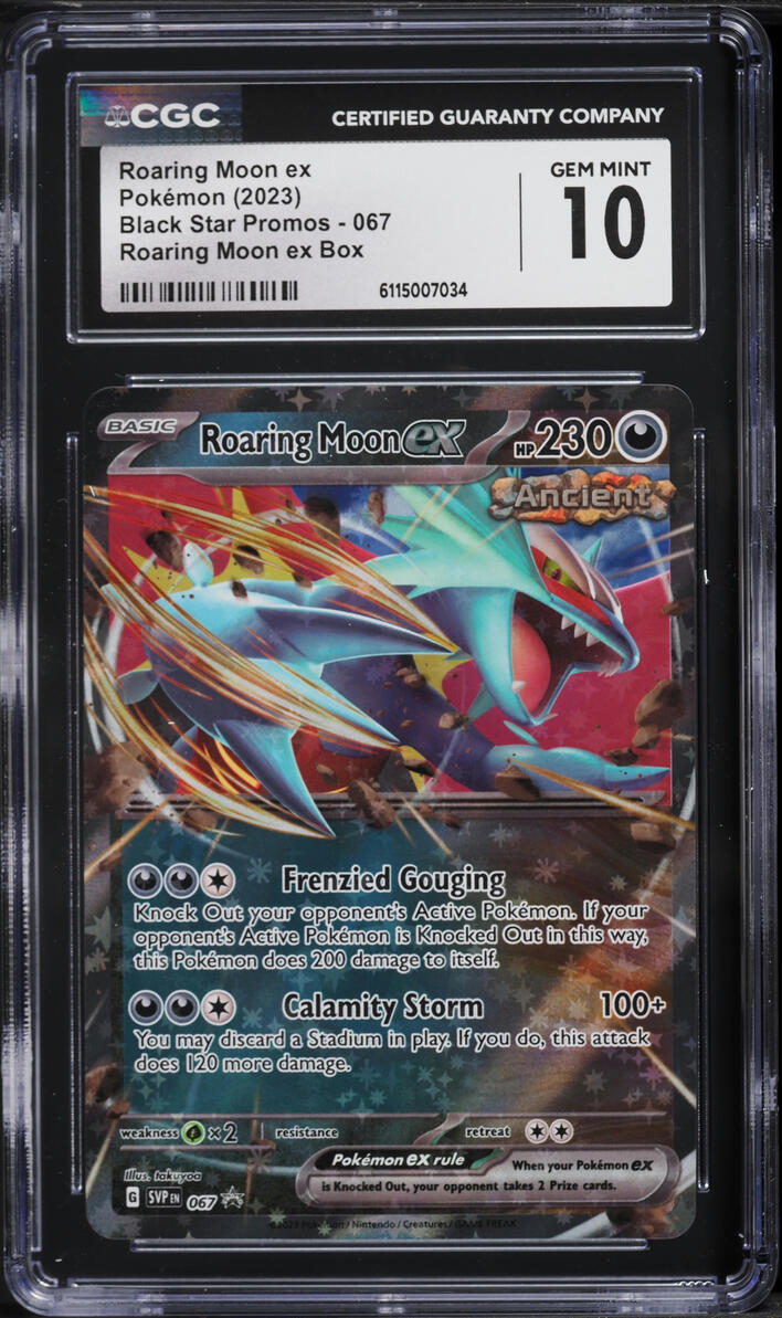2023 Pokemon Scarlet & Violet Promo Roaring Moon EX #067 CGC 10 GEM MINT