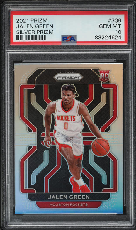 2021 Panini Prizm Orange Wave Jalen Green ROOKIE /60 #306