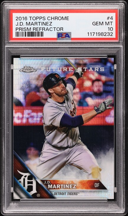 2016 Topps Chrome Refractor David Price #107 PSA 10 GEM MINT