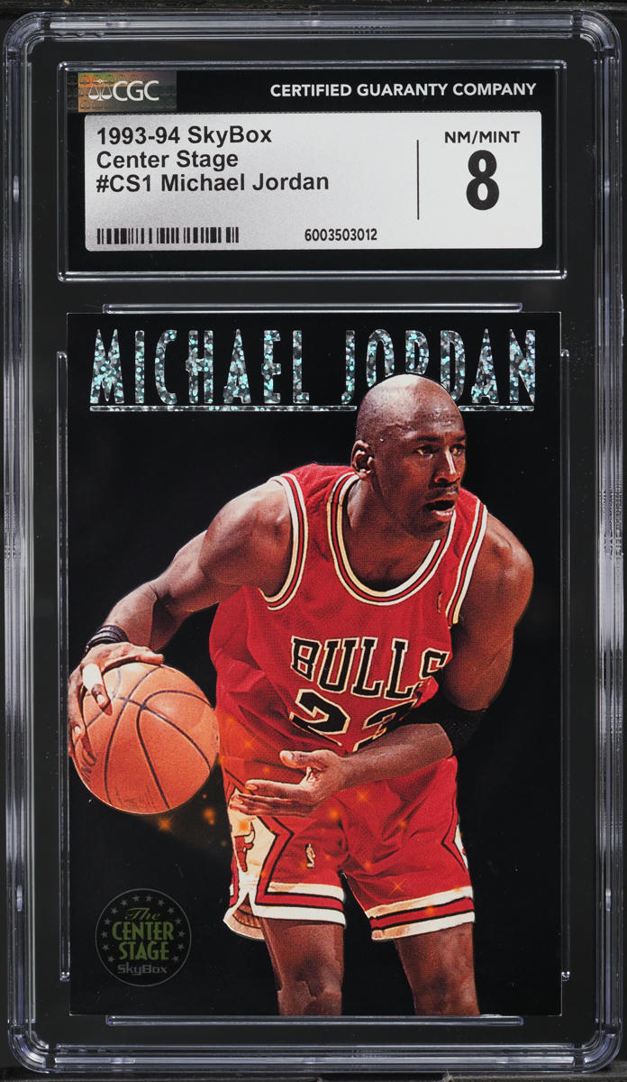 1993 Skybox Center Stage Michael Jordan #CS1 CGC 8 NM-MT