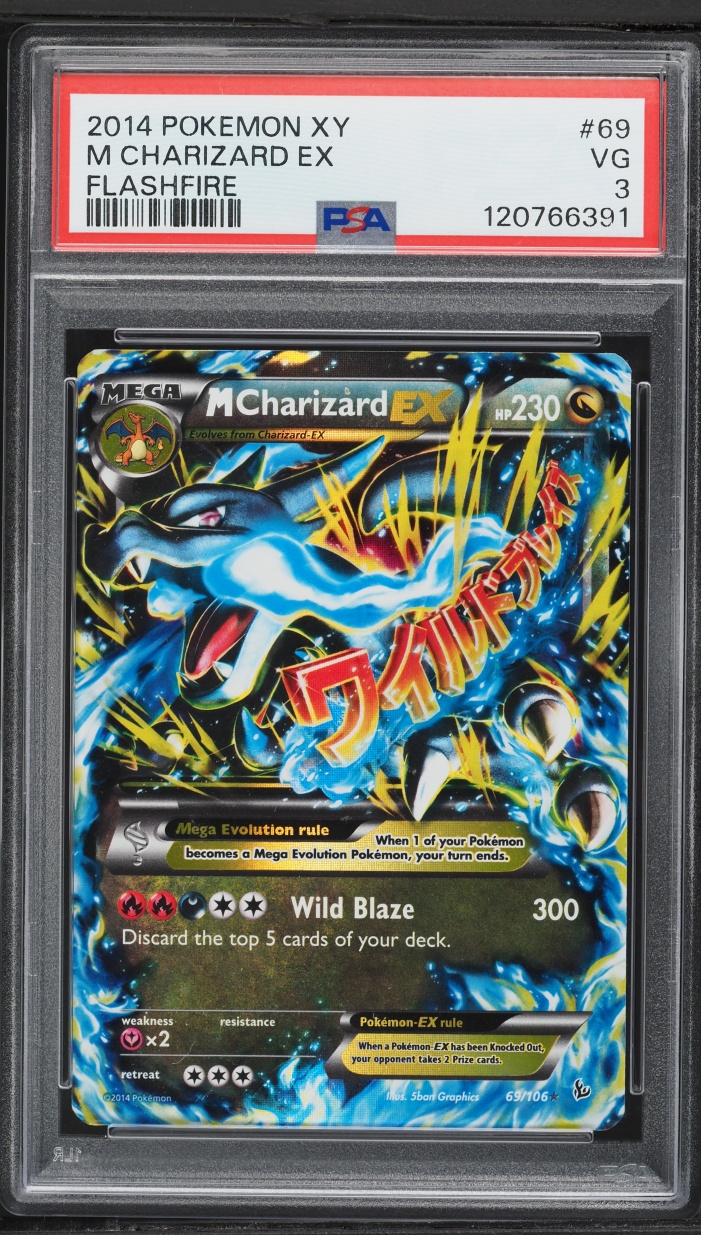 2014 Pokemon XY Flashfire M Charizard EX #69 PSA 3 VG