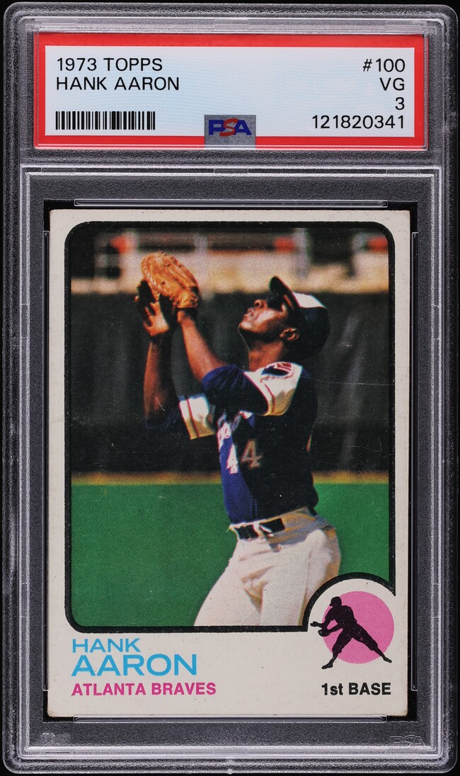1973 Topps Hank Aaron #100 PSA 3 VG