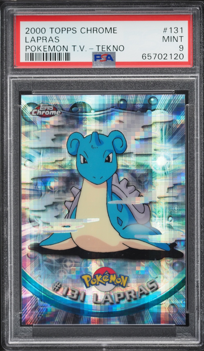 2000 Topps Chrome Pokemon Series 2 Tekno Lapras #131 PSA 9 MINT