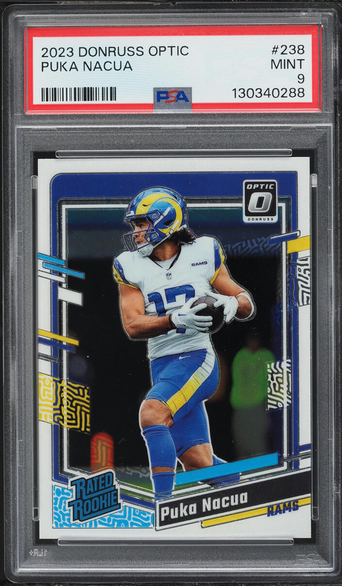 2023 Donruss Optic Puka Nacua ROOKIE #238 PSA 9 MINT