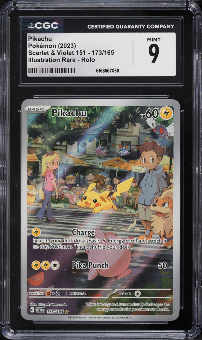 2023 Pokemon Scarlet & Violet 151 IR Pikachu #173 CGC 9 MINT