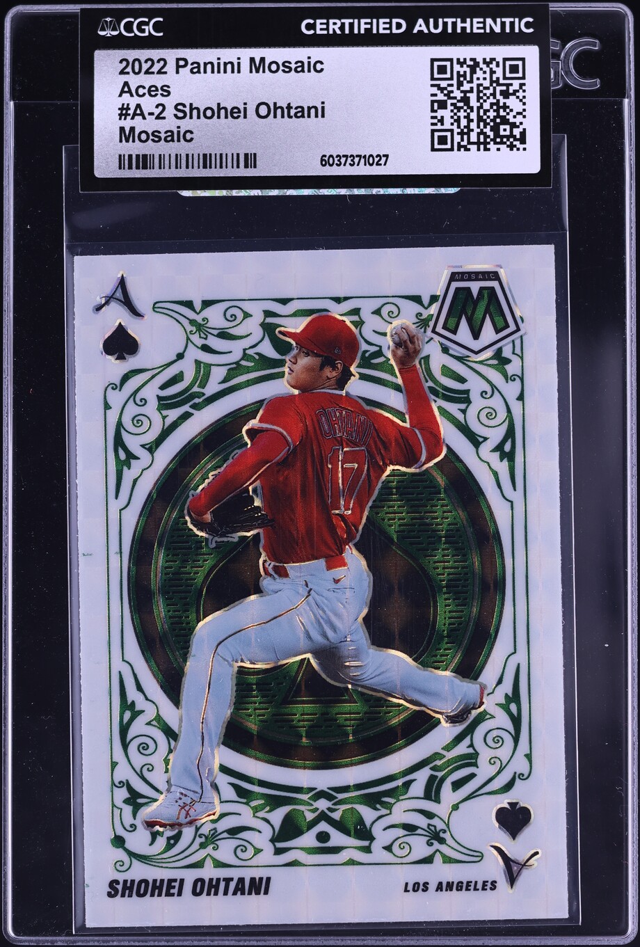 2022 Panini Mosaic Aces Shohei Ohtani #A-2 CGC AUTH