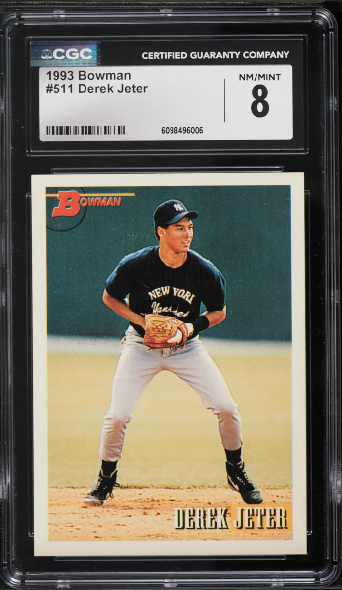 1993 Bowman Derek Jeter ROOKIE #511 CGC 8 NM-MT