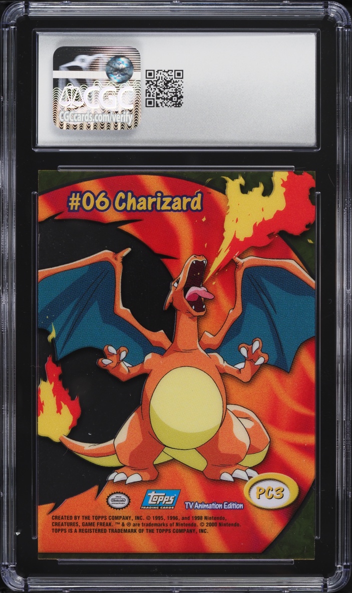 2000 Topps Pokemon Series 2 Clear Card Charizard CGC 10 GEM MINT