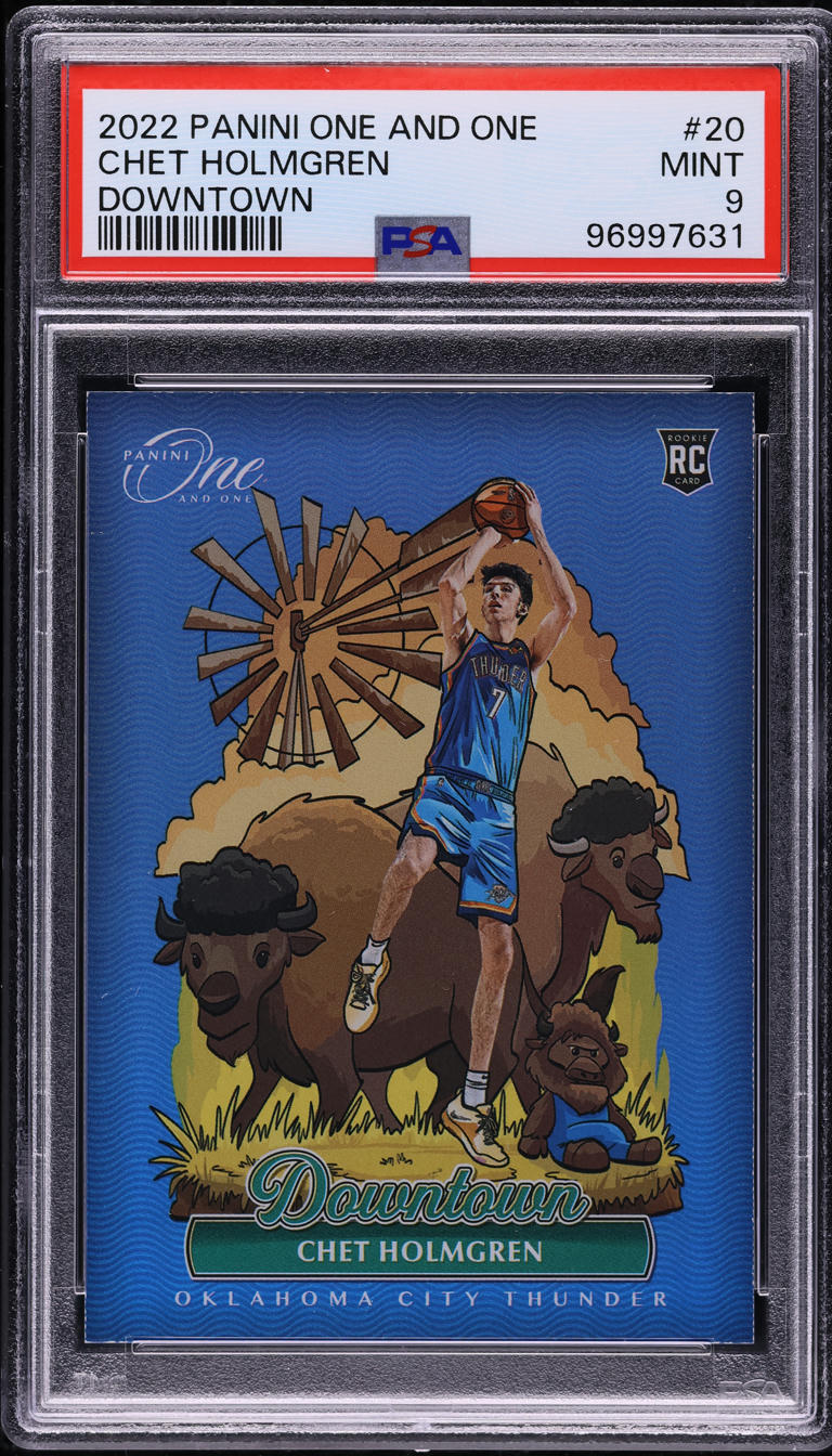 2022 Panini One And One Downtown Chet Holmgren ROOKIE #20 PSA 9 MINT - Photo 1