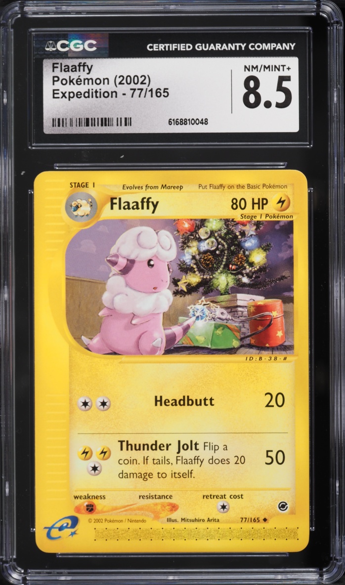 2002 Pokemon E-Card Expedition Flaaffy #77 CGC 8.5 NM-MT+