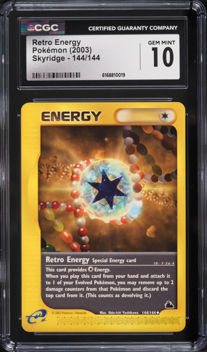 2003 Pokemon E-Card Skyridge Retro Energy #144 CGC 10 GEM MINT