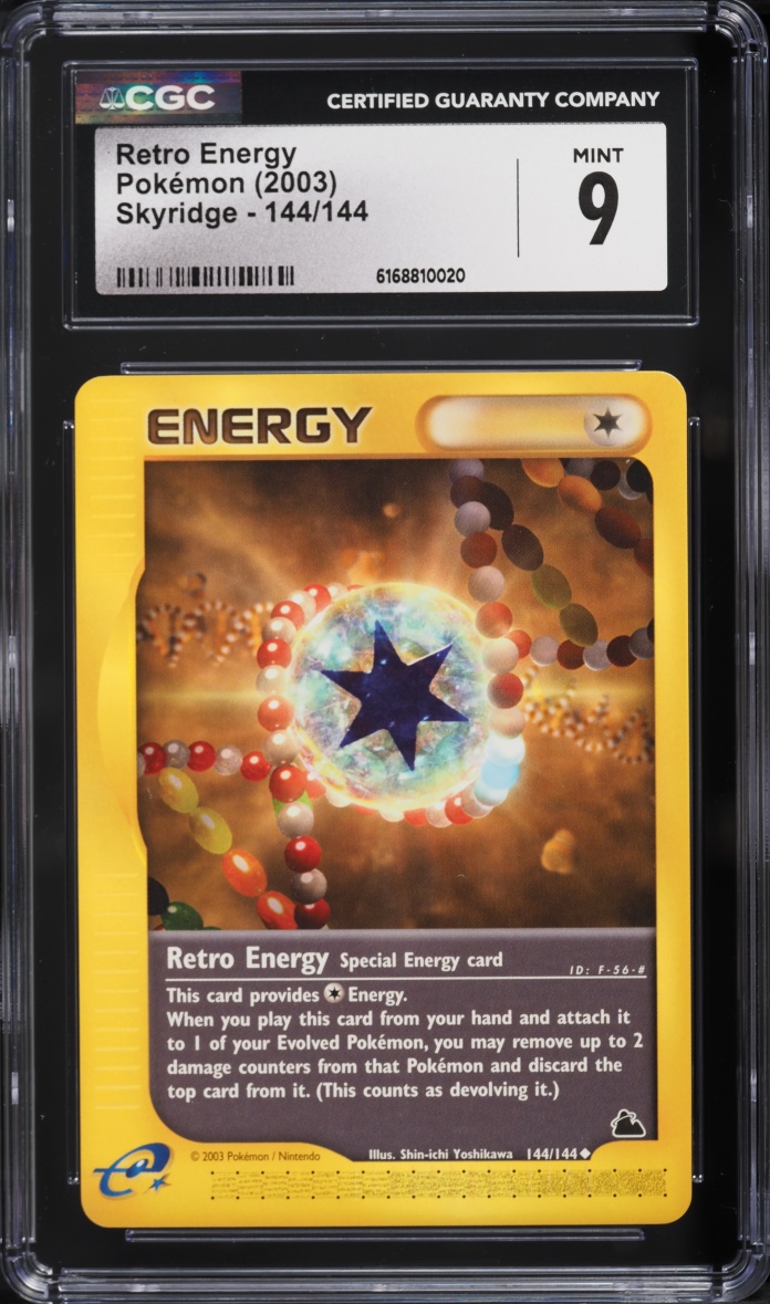 2003 Pokemon Skyridge Retro Energy #144 CGC 9 MINT