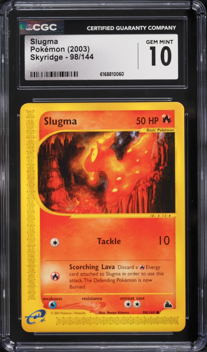 2003 Pokemon E-Card Skyridge Slugma #98 CGC 10 GEM MINT
