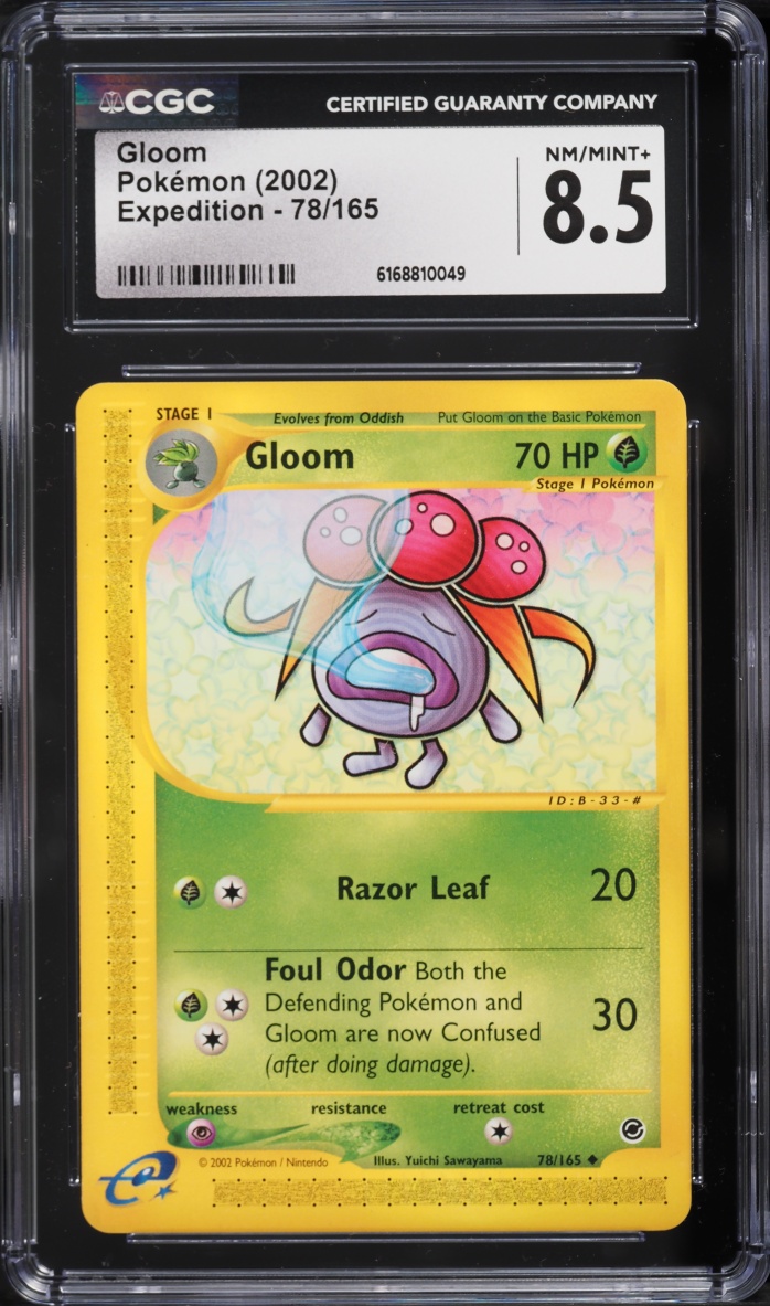 2002 Pokemon E-Card Expedition Gloom #78 CGC 8.5 NM-MT+