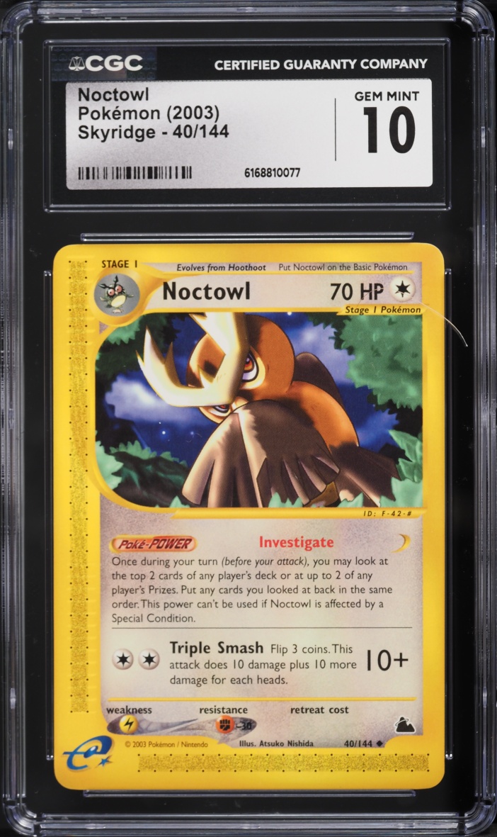 2003 Pokemon E-Card Skyridge Noctowl #40 CGC 10 GEM MINT