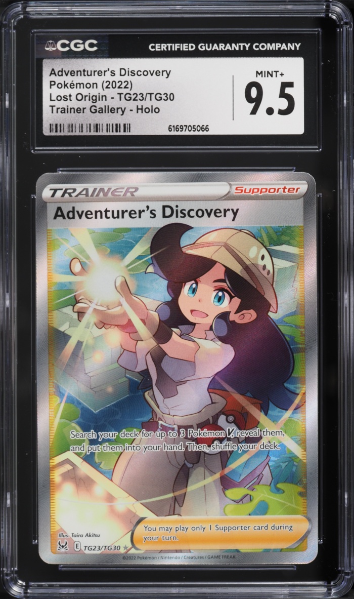 2022 Pokemon Sword & Shield Lost Origin CHR Adventurer's Discovery #TG23 CGC 9.5 MINT+