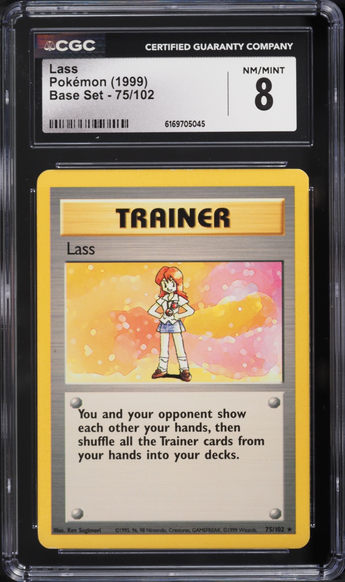 1999 Pokemon Base Set Lass #75 CGC 8 NM-MT