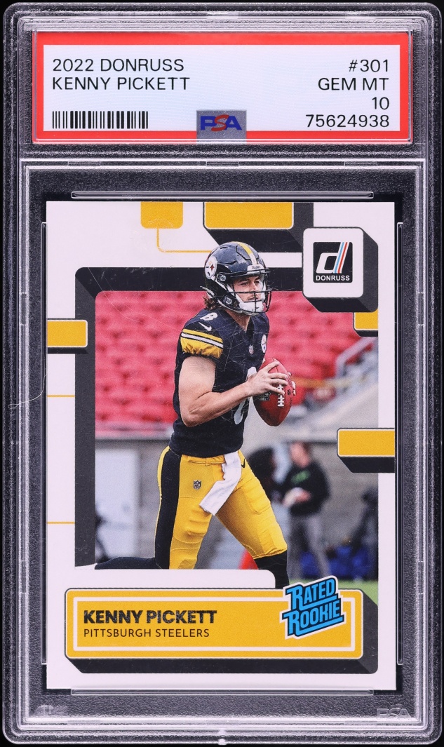 2022 Donruss Football Kenny Pickett ROOKIE #301 PSA 10 GEM MINT