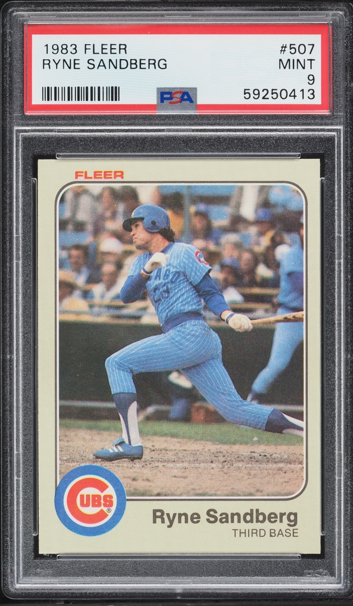 1983 Fleer Ryne Sandberg ROOKIE #507 PSA 9 MINT