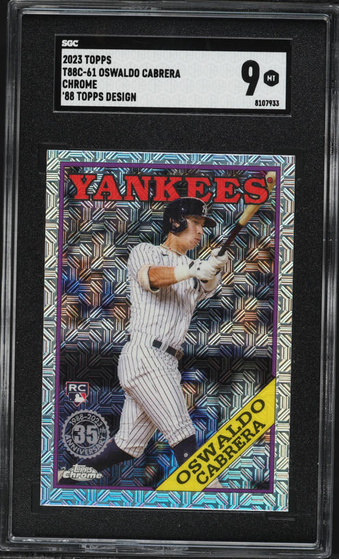 NY スーパールーキー！Oswaldo Cabrera 直筆サインカード Oswaldo Cabrera 2023 Topps #487 Base Price Guide - Sports Card
