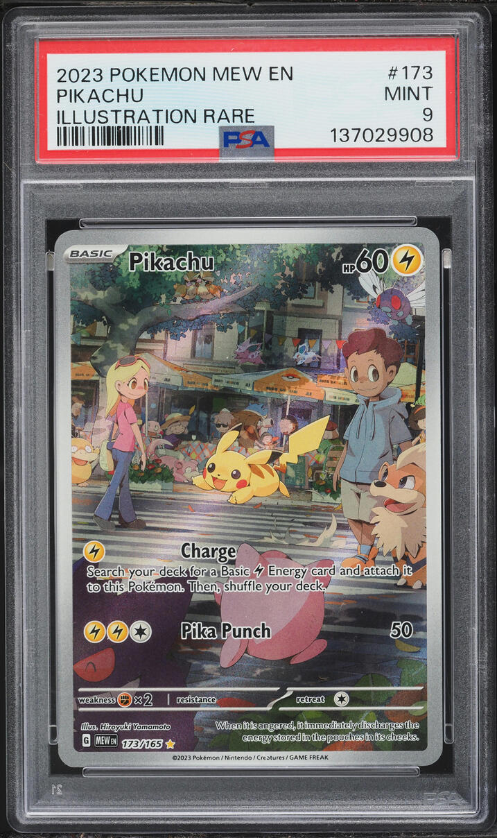 2023 Pokemon Scarlet & Violet 151 IR Pikachu #173 PSA 9 MINT