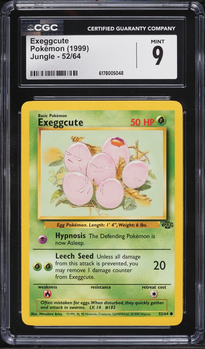 1999 Pokemon Jungle Exeggcute #52 CGC 9 MINT