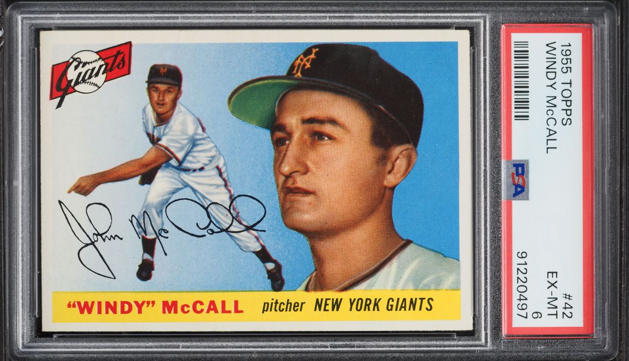 1955 Topps Windy McCall #42 PSA 6 EXMT