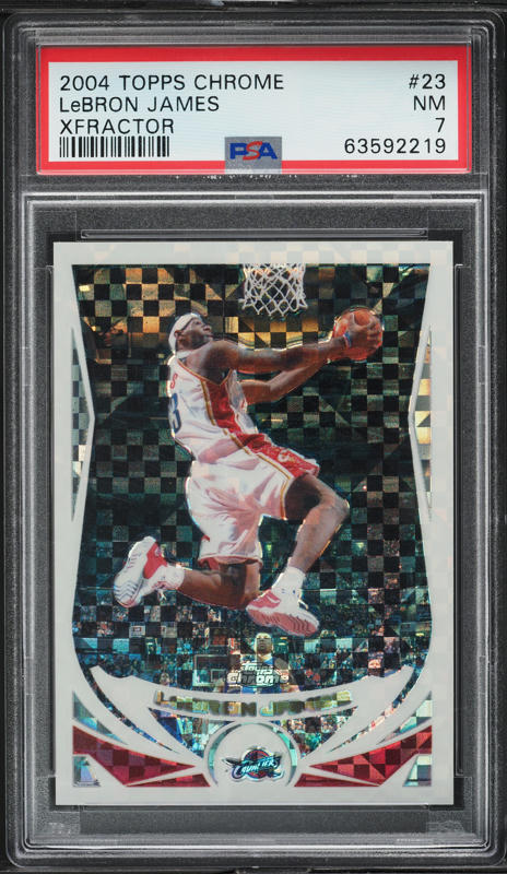 2004 eTopps Basketball Lebron James /2000 #33 PSA 9 MINT on