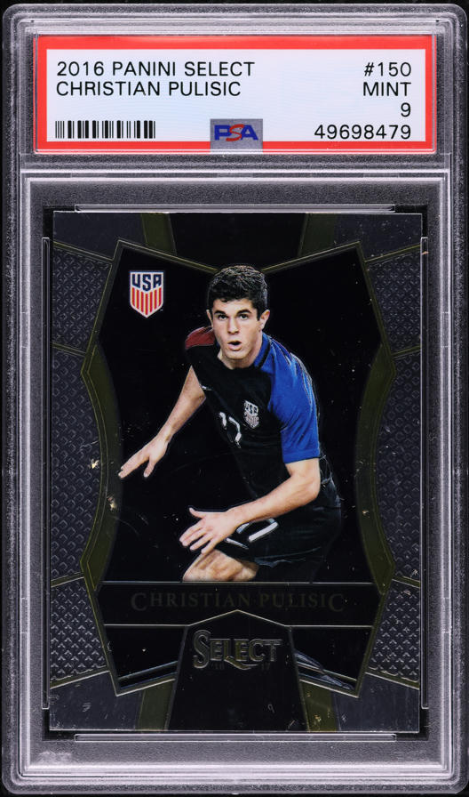 2016 Panini Black Gold Christian Pulisic ROOKIE AUTO #A-CP PSA 8