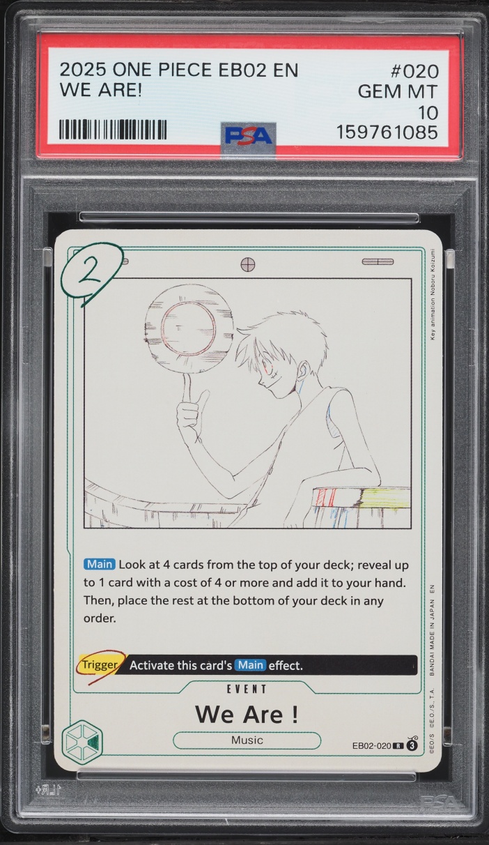 2025 One Piece Extra Booster Anime 25th Collection We Are! #020 PSA 10 GEM MINT