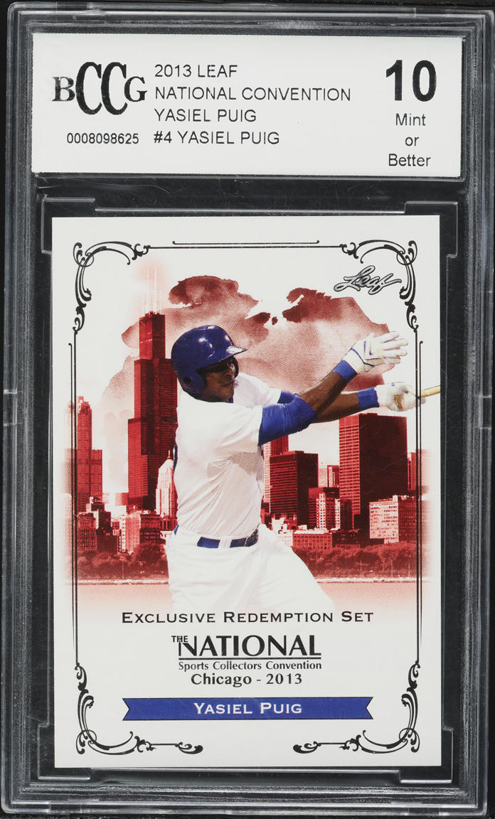 2013 Leaf National Convention Yasiel Puig #NAYP4 BCCG 10