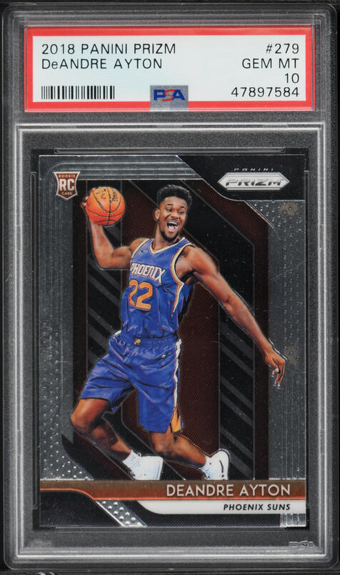 2018 Panini Cornerstones Downtown DeAndre Ayton ROOKIE #10 PSA 10