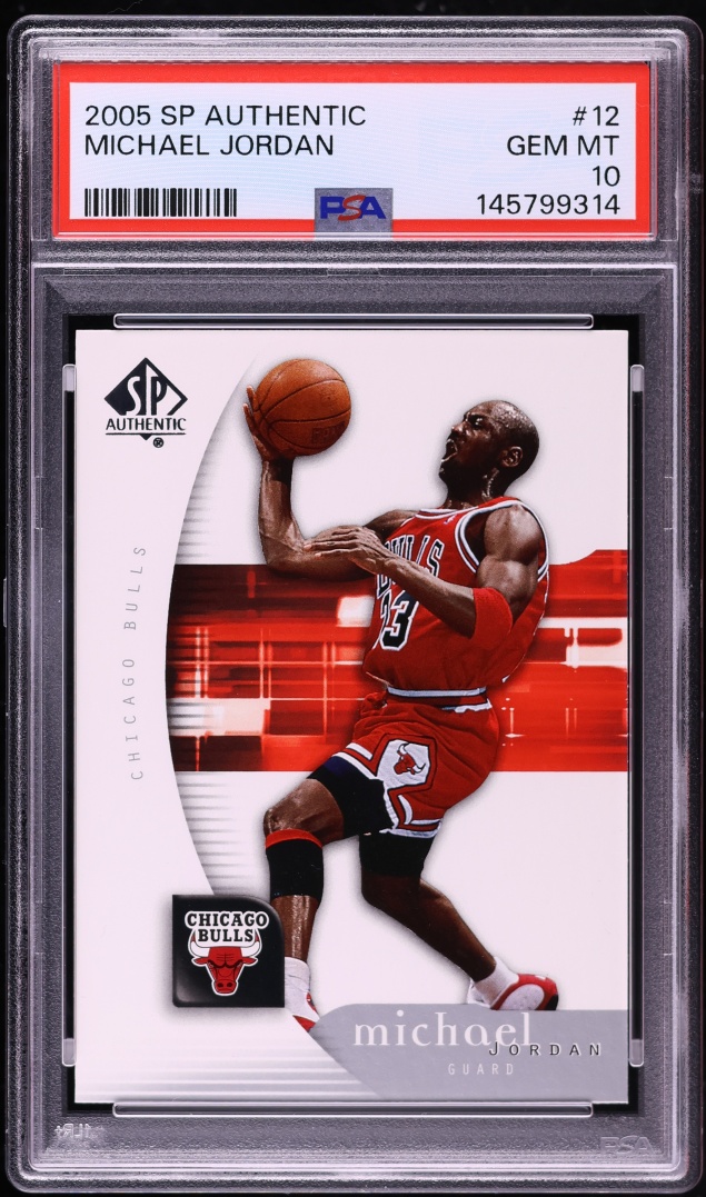 2005 SP Authentic Michael Jordan #12 PSA 10 GEM MINT