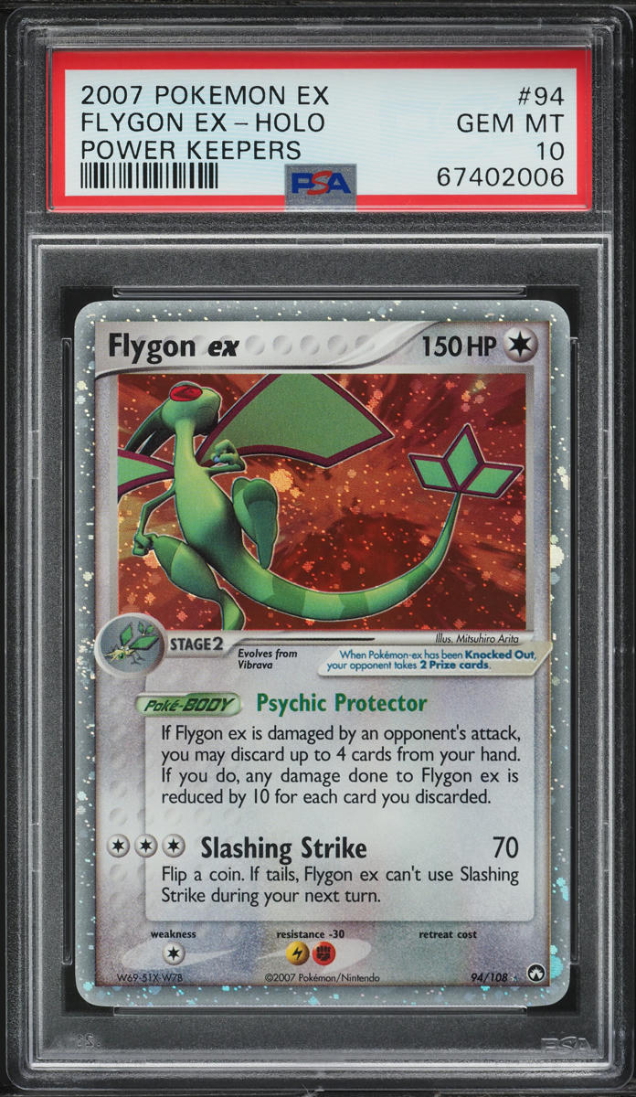 2007 Pokemon EX Power Keepers Holo Flygon ex #94 PSA 10 GEM MINT
