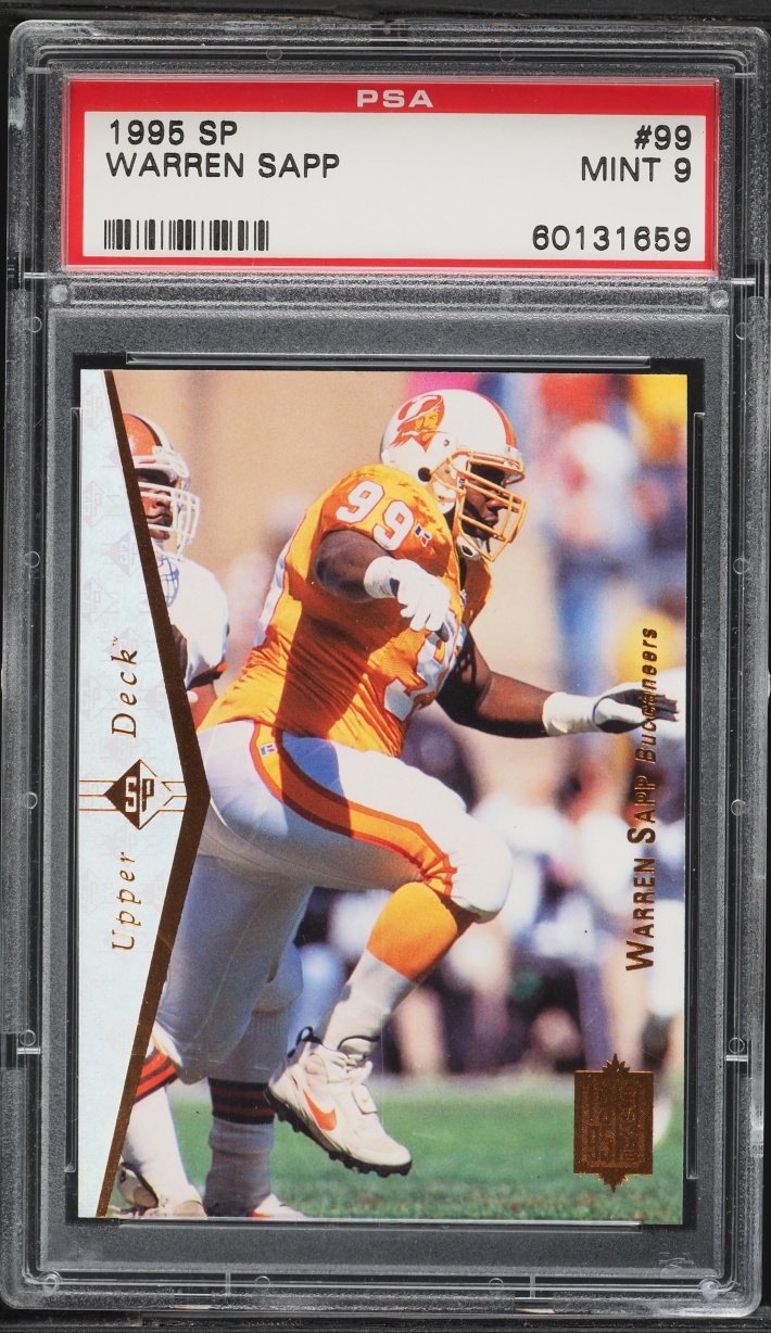 1995 SP Football Warren Sapp ROOKIE #99 PSA 9 MINT