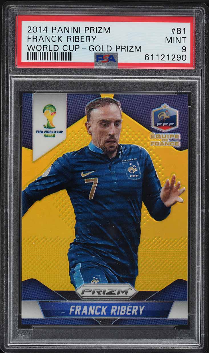 2014 Panini Prizm World Cup Gold Franck Ribery /10 #81 PSA 9 MINT