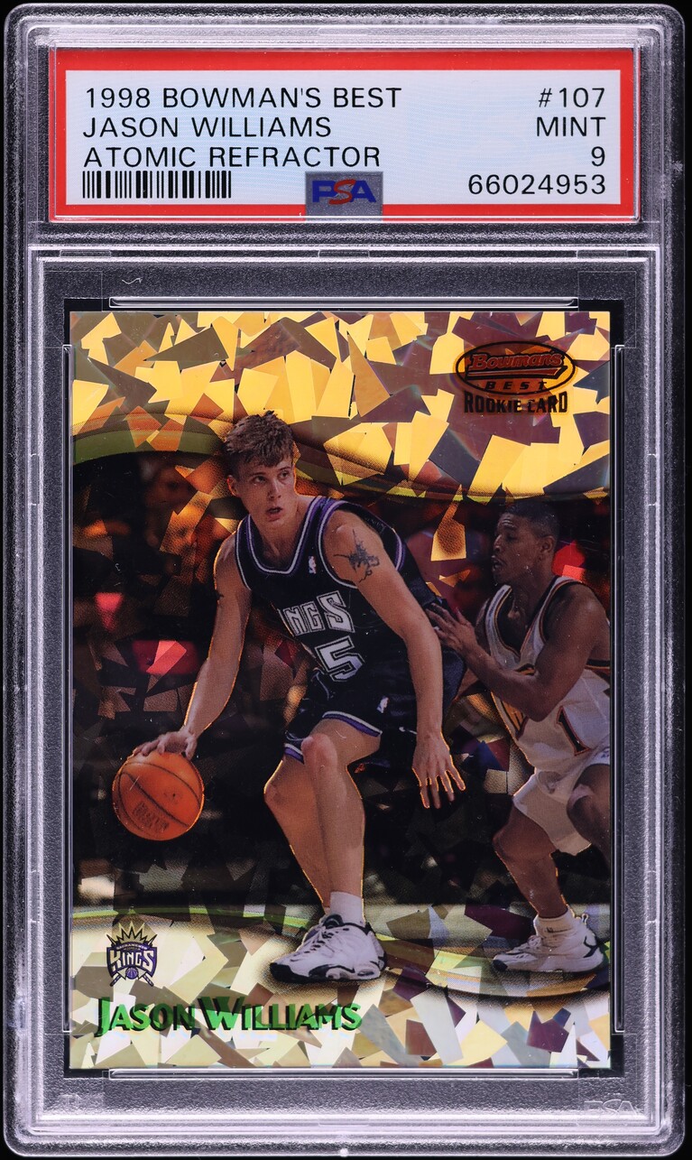 1998 Bowman's Best Atomic Refractor Jason Williams ROOKIE /100 #107 PSA 9 MINT