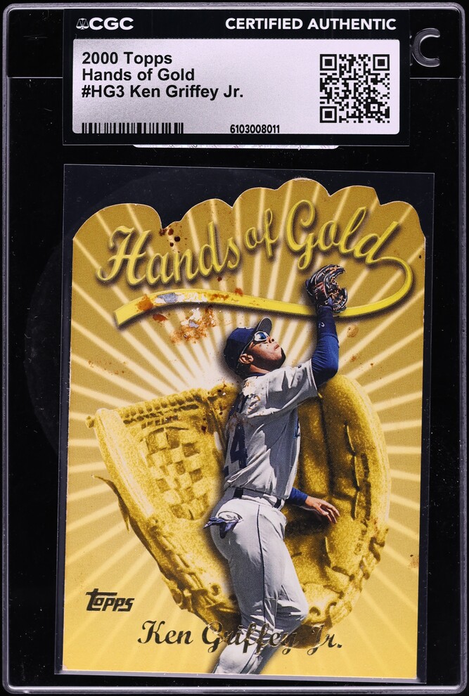 2000 Topps Hands Of Gold Die-Cut Ken Griffey Jr. #HG3 CGC AUTH