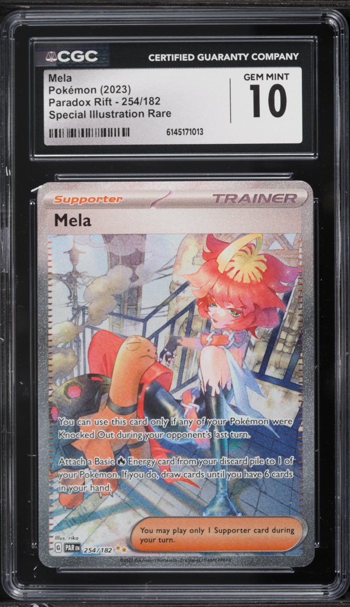2023 Pokemon Sword & Shield Paradox Rift SIR Mela #254 CGC 10 GEM MINT