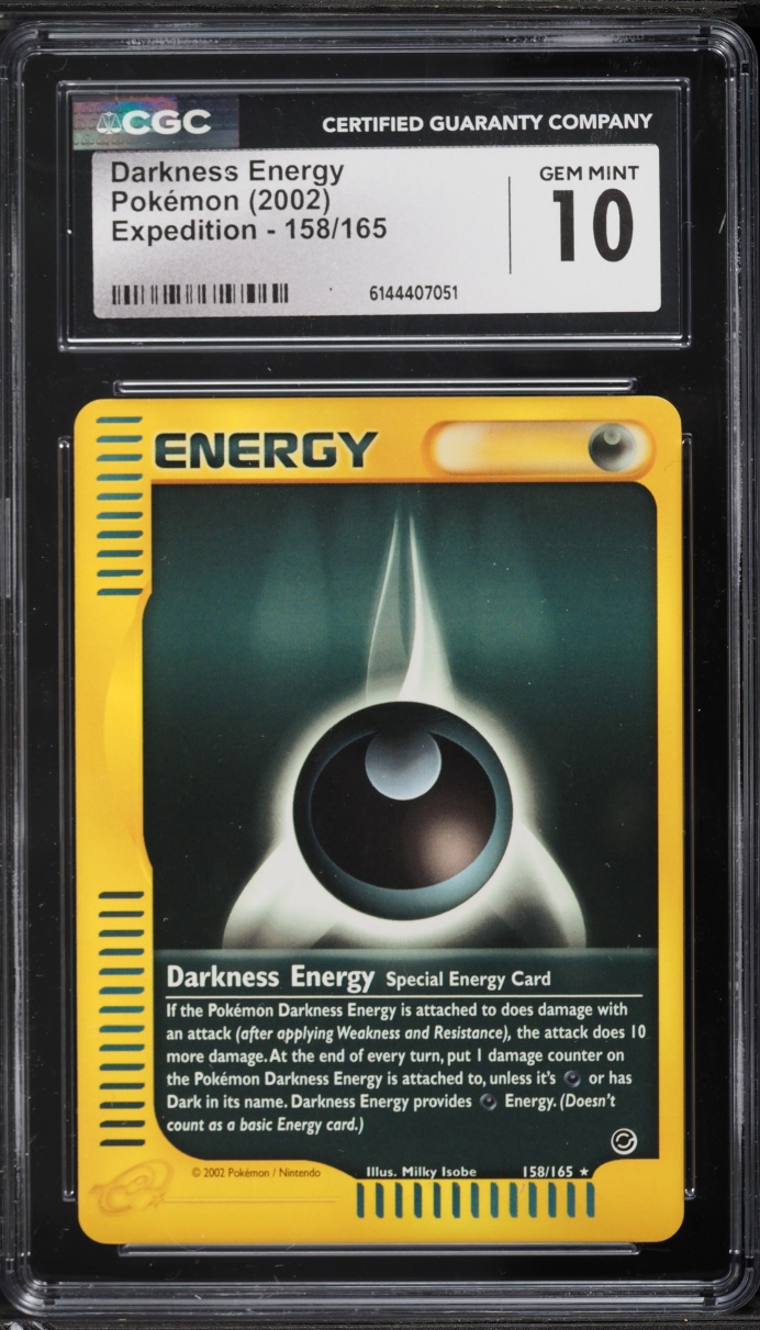 2002 Pokemon Expedition Darkness Energy #158 CGC 10 GEM MINT