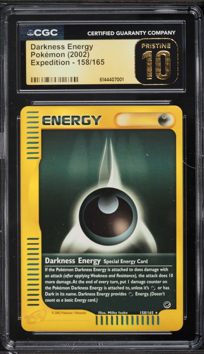 2002 Pokemon Expedition Darkness Energy #158 CGC 10 PRISTINE